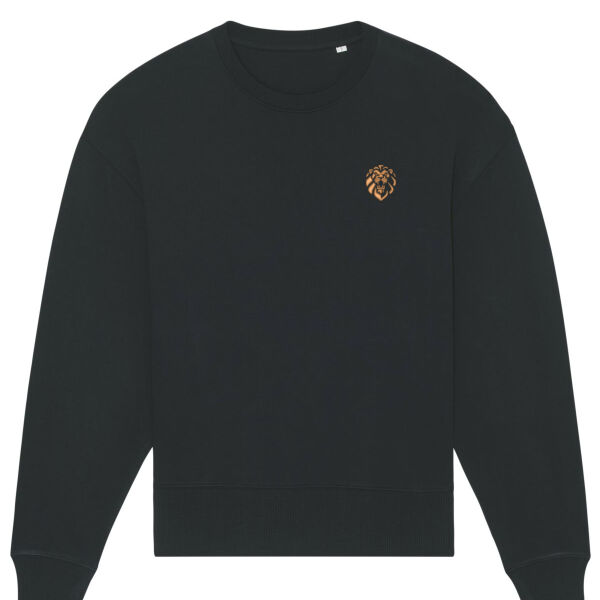 oversized sweater - logo arm - leeuw borstdruk Thumbnail